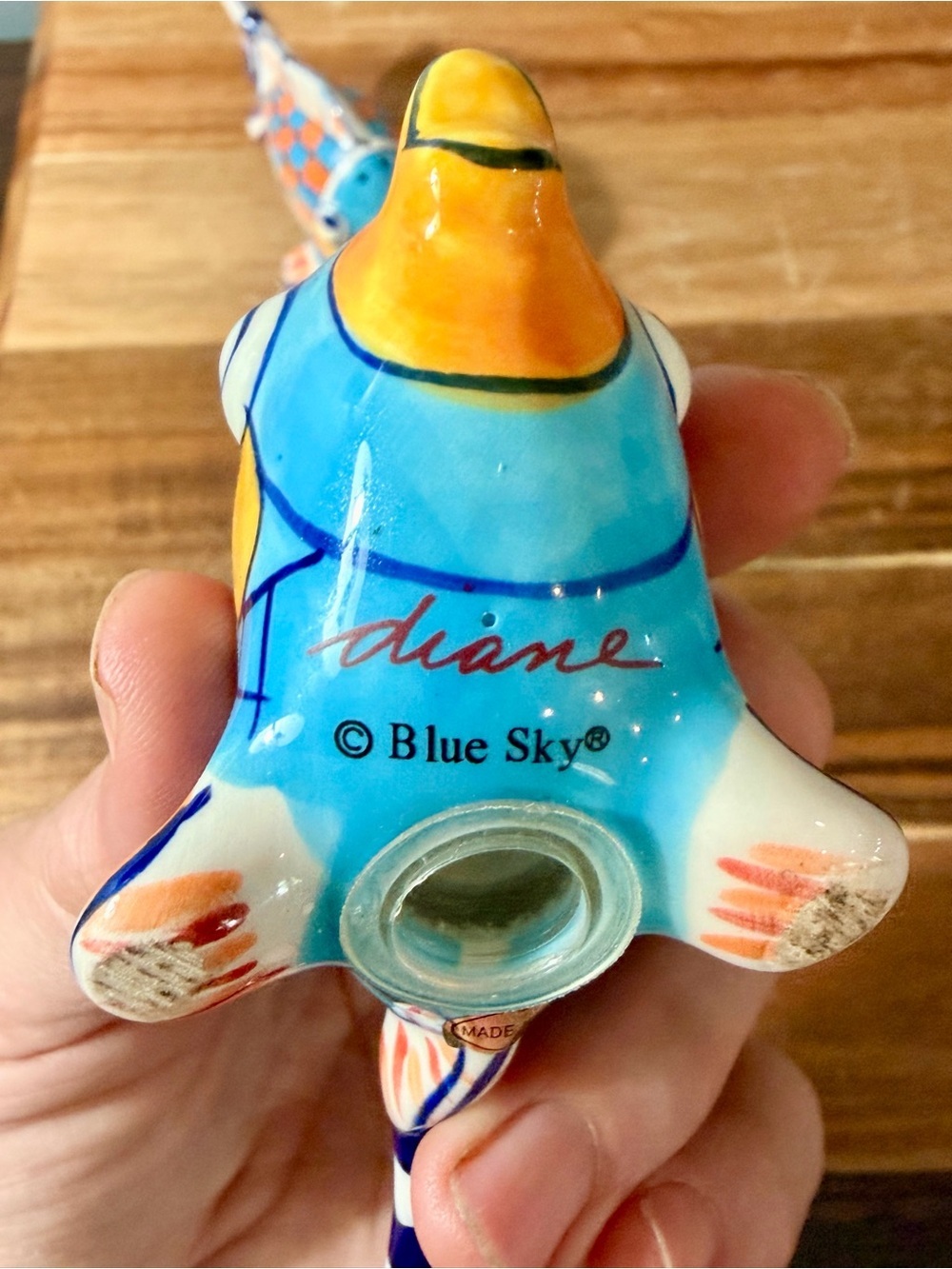 Blue Sky Diane Ceramic Fish Salt & Pepper Shakers – Colorful Tropical Pair - Picture 6 of 10